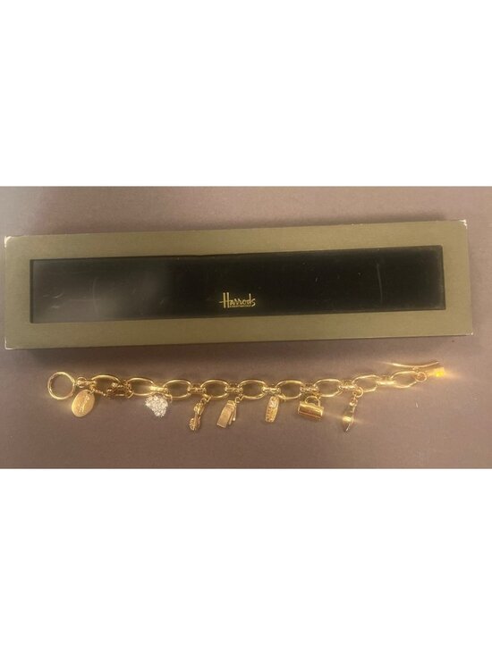 Harrods Jewelry - Harrods London Shop Till You Drop Charm Bracelet never worn in original box